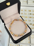 Pulsera balín #6 con broche pico de loro