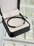 Pulsera acero y diamantado. N de balín: #5 diamantado, #5 acero, #4 diamantado, #4 acero