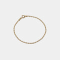 Pulsera caracol plana 1.80 mm 16.5 Cms