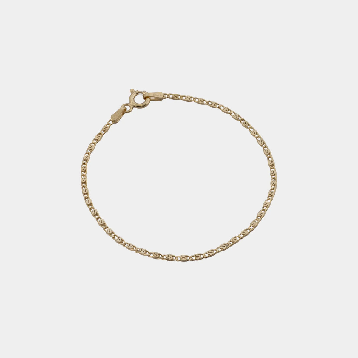Pulsera caracol plana 1.80 mm 16.5 Cms