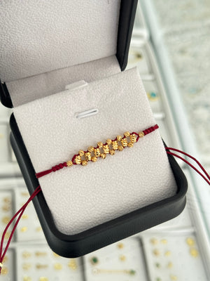 Pulsera canutillos. N de balín: #2 diamantado.