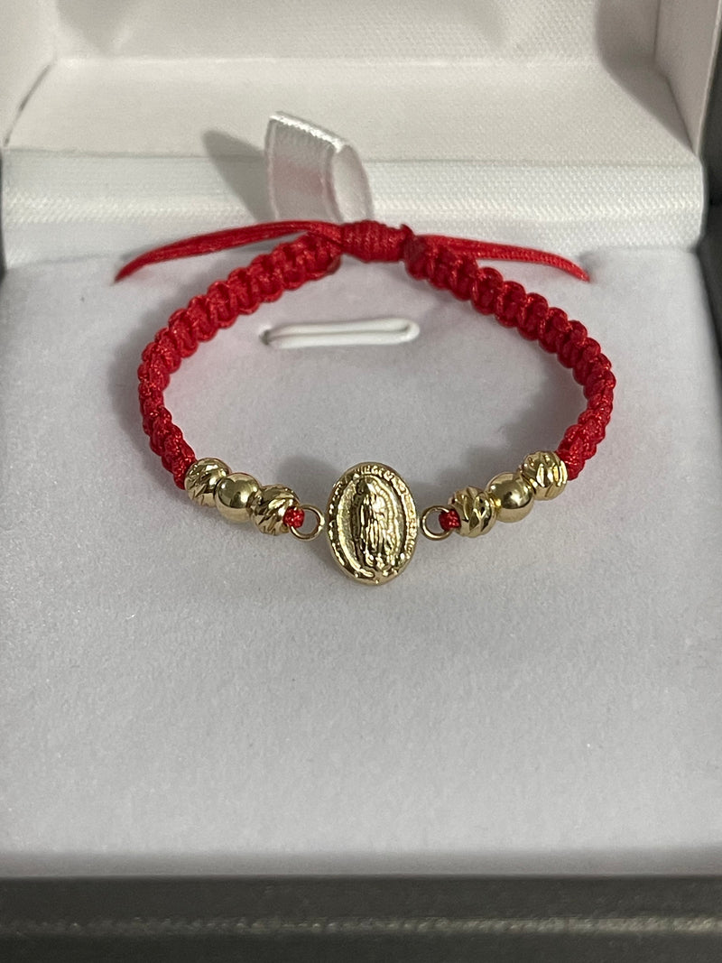 Pulsera de bebe Guadalupe peq (4mm)