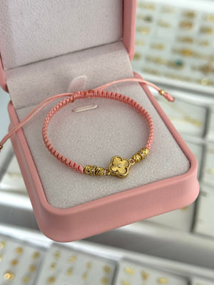 Pulsera clover sol esfera cristal. N de balín: #4 blz