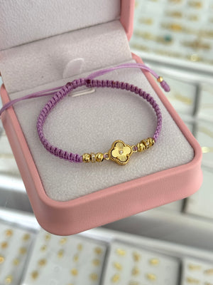 Pulsera clover sol esfera cristal. N de balín: #4 blz