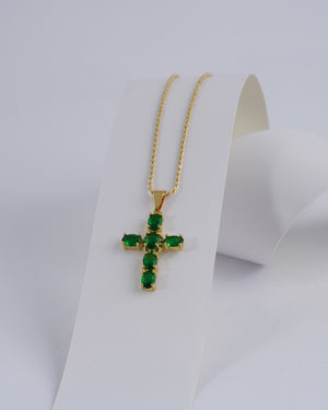 Cadena lazito IT 1.3mm 45cms + dije green brightness