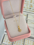 Cadena Singapur it 1.2mm 45cms + dije clover motif