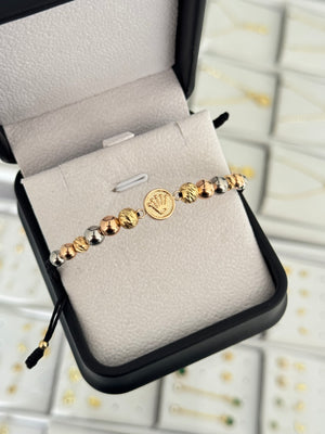 Pulsera corona rlx. N de balín: #5 rosado, #5 acero, #5 diamantado, #6 acero, #6 rosado, #6 diamantado.