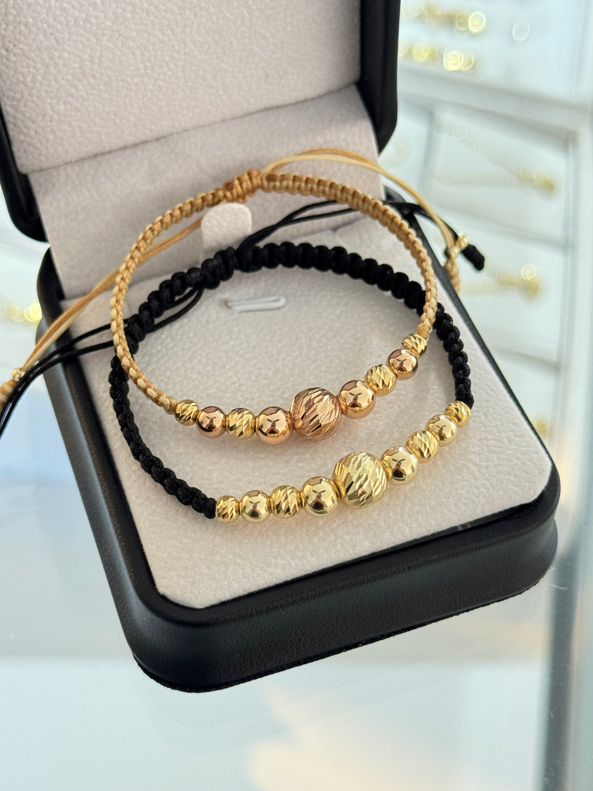 Pulseras pareja diamantado 8