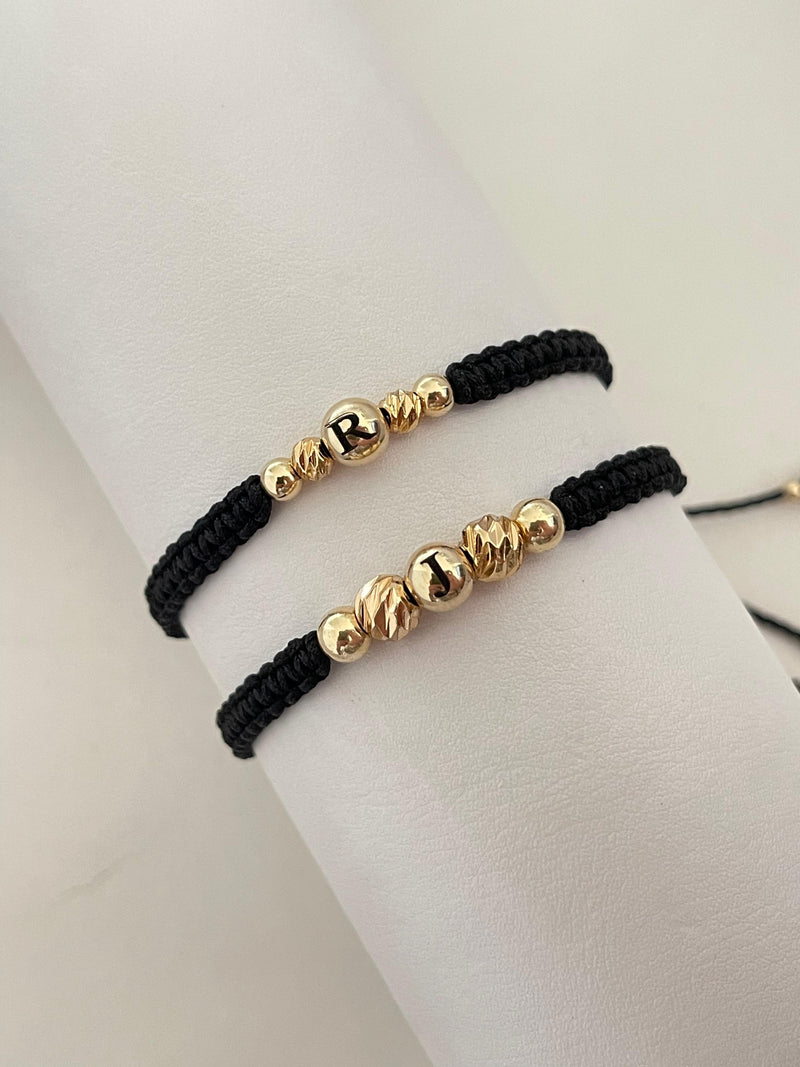 Pulseras pareja iniciales 🤩 (6mm, 5mm y 4mm)