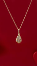 Cadena escalerita con destellos IT 1.7mm 45cms + dije virgen Maria