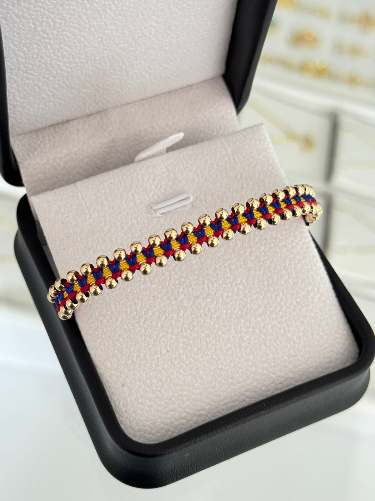Pulsera tejido balin #3 (50uni)
