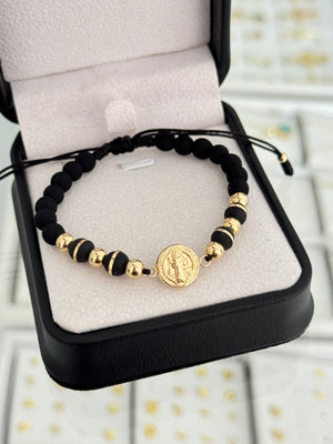 Pulsera san Benito mediano con neoprenos. N de balín: #5