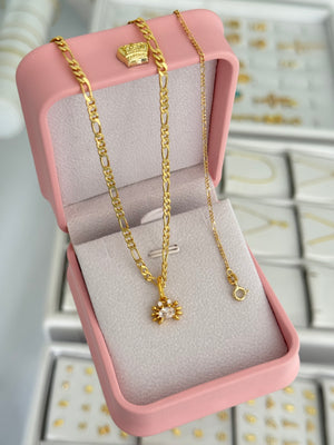 Conjunto krabs (cadena 3x1 pave 3mm 50cms + pulsera 3x1 it 1.6mm 16cms + dije)
