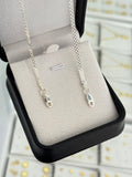 Conjunto esclavas China 3mm 19.5cms / 2mm 16cms Plata Ley 925