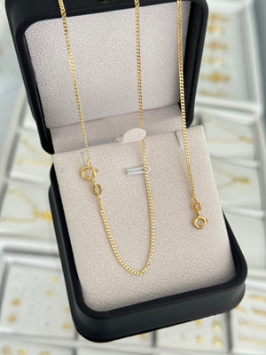 Conjunto cadena cubanita IT 1.5mm 65cms + pulsera cubanita IT 1.5mm 19.5cms
