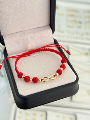 Pulsera infinito pequeño. N de balín: #4 (dama)