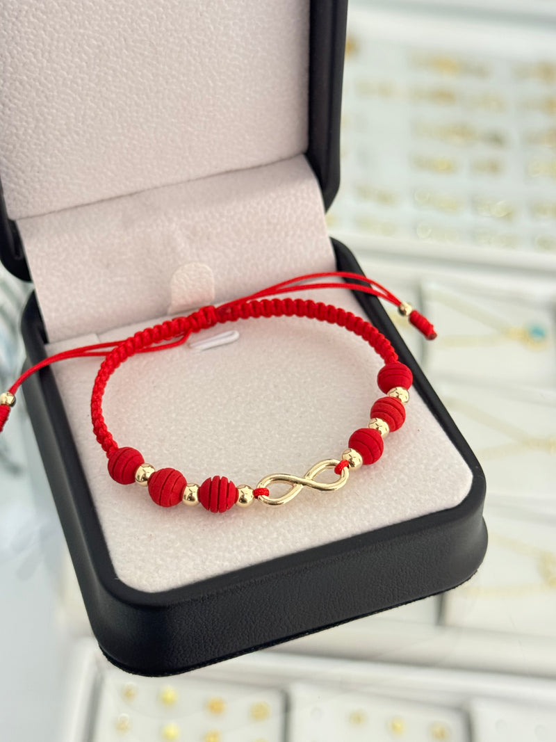 Pulsera infinito pequeño. N de balín: #4 (dama)