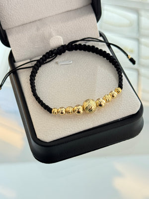 Pulsera diamantado 8. N de balín: #4 diamantado, #5 liso, #5 diamantado, #6 liso, #8 diamantado.