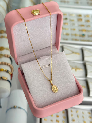 Cadena veneciana it 0.7mm 45cms + Dije milagrosa mini exclusive