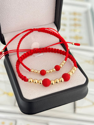 Pulseras pareja balín y neopreno