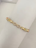 Pulsera infinito (4mm italiano, 5mm rosa, 5mm liso, 6 argollado)