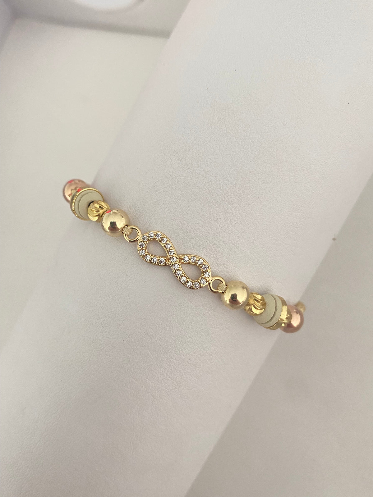 Pulsera infinito (4mm italiano, 5mm rosa, 5mm liso, 6 argollado)