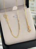 Conjunto cadena cubanita IT 1.5mm 65cms + pulsera cubanita IT 1.5mm 19.5cms