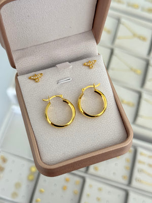 Argollas 2.2cms + Topos Espíritu Santo