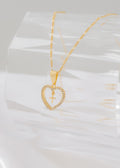Cadena 3x1 1.6mm 45cms + dije corazón circonia + cruz mini