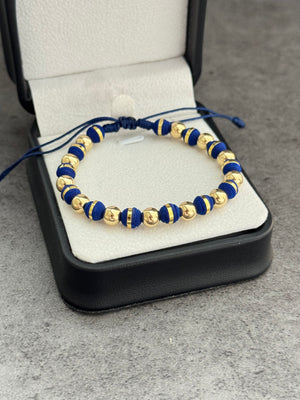 Pulsera con balines y neoprenos argollados 6. N de balín: #6 liso, neopreno #6 argollado