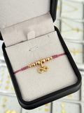 Pulsera infinito circonia oro rosa. N° de Balín: #4, #5 rosa, #6 rosa.