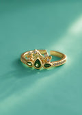 Anillo green bloom ajustable
