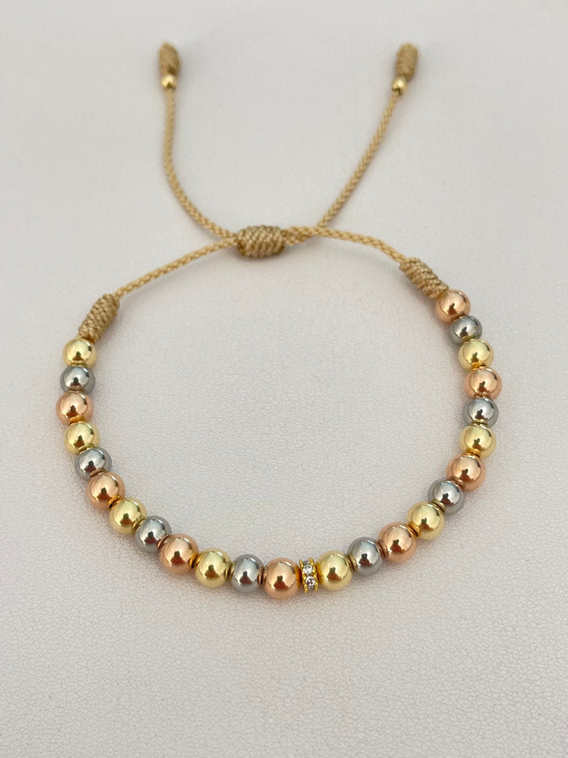 Pulsera 3 oros (5mm)