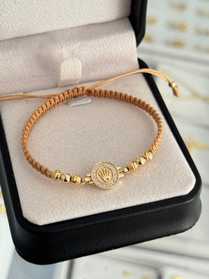 Pulsera rlx cristal. N de balín: #4 liso, #4 diamantado.
