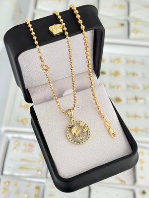 Conjunto tío rico (cadena + dije + pulsera)