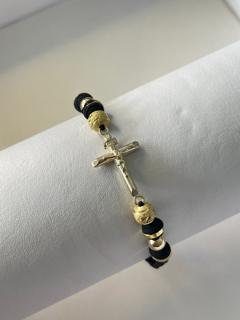 Pulsera Cruz (6mm, 5mm)