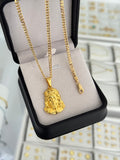Conjunto rostro de cristo G (cadena y pulsera cuban link it 3.1mm 65 / 19.5cms + dije)