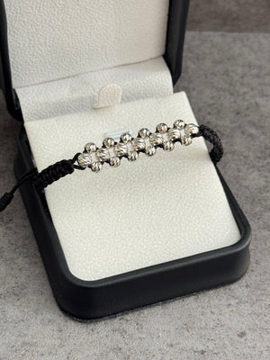 Pulsera Plata ley 925. N de balín: plata diamantado italiano #4, plata diamantado italiano #5.
