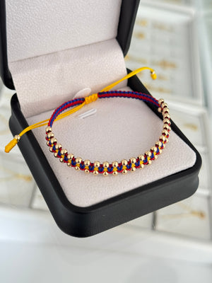 Pulsera tejido balin #3 (50uni)