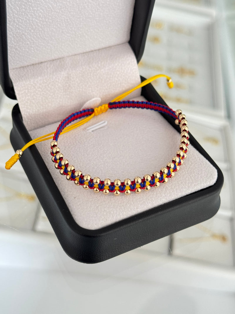 Pulsera tejido balin #3 (50uni)
