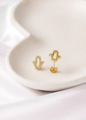 Topos mano hamsa circonia