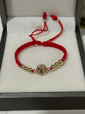 Pulsera de bebe san Benito peq (4mm)