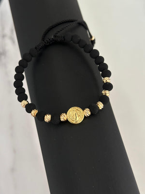 Pulsera san Benito abad (5mm-neo 6mm)