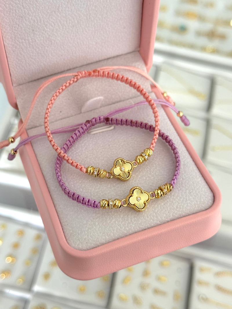 Pulsera clover sol amigas. N de balín: #4 BLZ