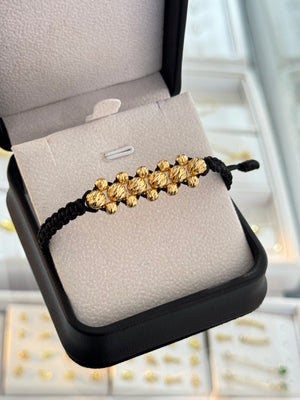 Pulsera diamantada hombre. N de balín: #6 diamantado, #4 diamantado