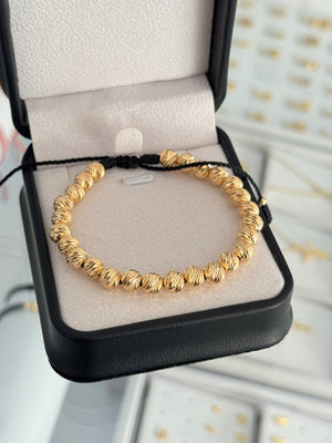Pulsera completa diamantada. N de balín: #6 diamantado