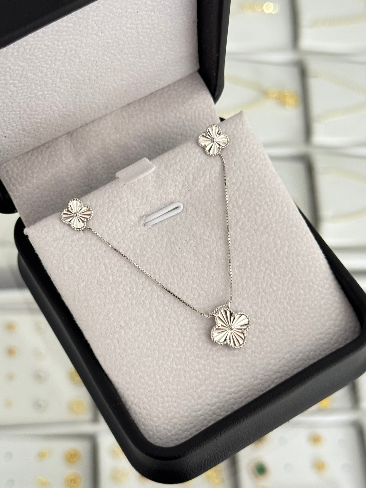 Conjunto clover 0,8mm plata