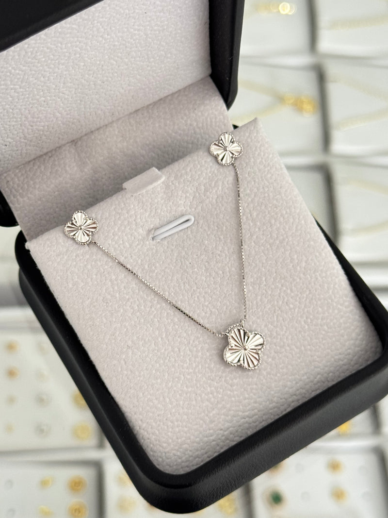 Conjunto clover 0,8mm plata
