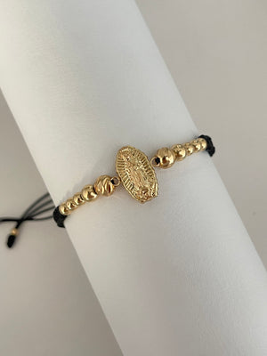 Pulsera Guadalupe tallada (6mm, 5mm, 4mm)
