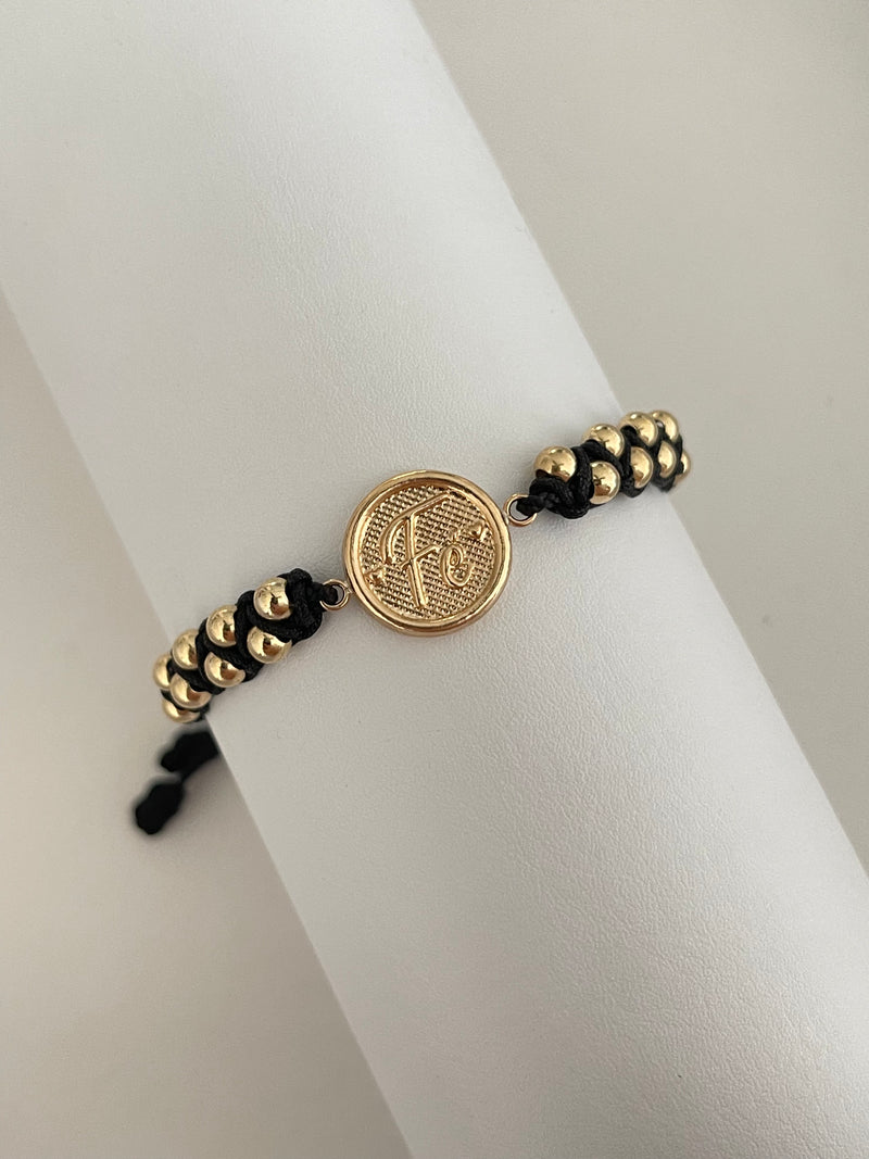 Pulsera fé entrelazada. N° de Balín: #4